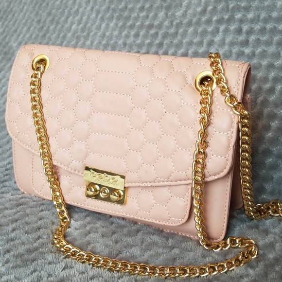 bebe Handbags - NWT Bebe blush quilted crossbody purse